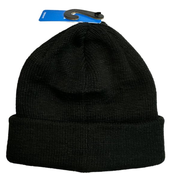 ADIDAS Youth Original Trefoil Black Beanie Hat NWT - Picture 2 of 5